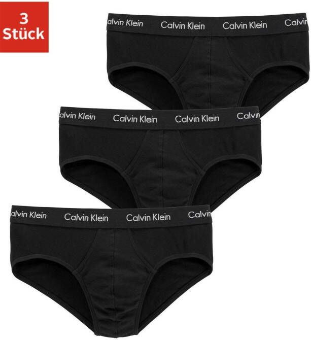 Calvin Klein Set van zwarte herenbriefs van stretchkatoen Black Heren