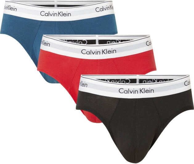 Calvin Klein Slip met logo-opschrift op de onderbroekband (3 stuks)