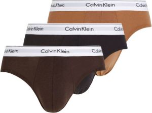 Calvin Klein Underwear Slip met logo in band in een set van 3 stuks model 'HIP BRIEF'