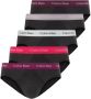 Calvin Klein Underwear Slip met logo in band in een set van 5 stuks model 'Hip Brief' - Thumbnail 1