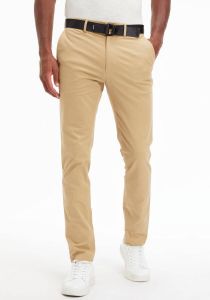 Calvin Klein Jeans Straight Trousers Beige Heren