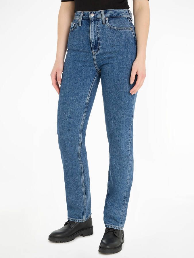Calvin Klein Straight jeans HIGH RISE STRAIGHT in 5-pocketsstijl