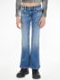 Calvin Klein Stretch jeans FLARE MR SPLIT VISUAL MID BLUE - Thumbnail 1