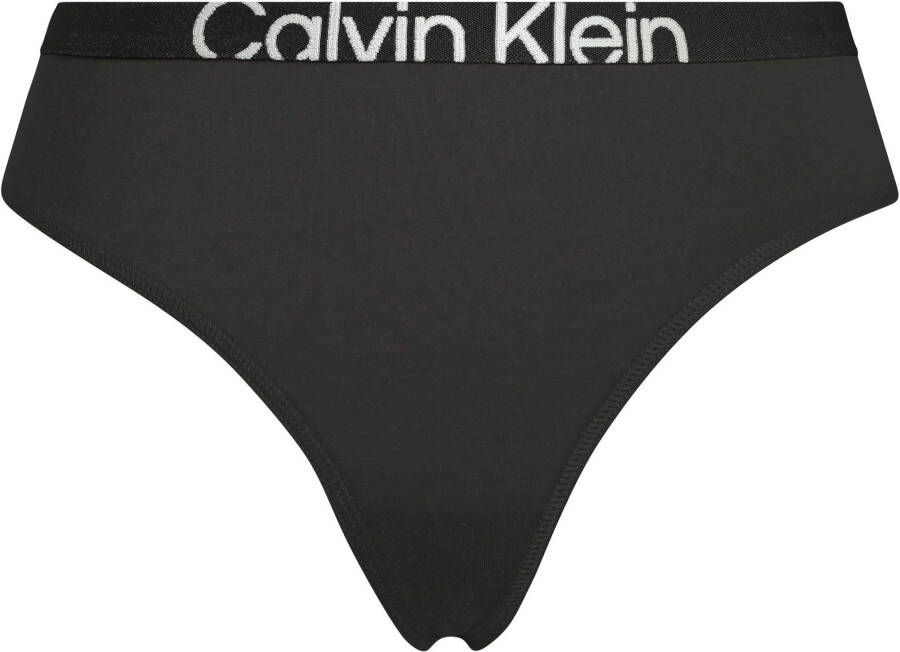 Calvin Klein Jeans Zwarte Jeans Ondergoed met Elastische Tailleband Black Dames