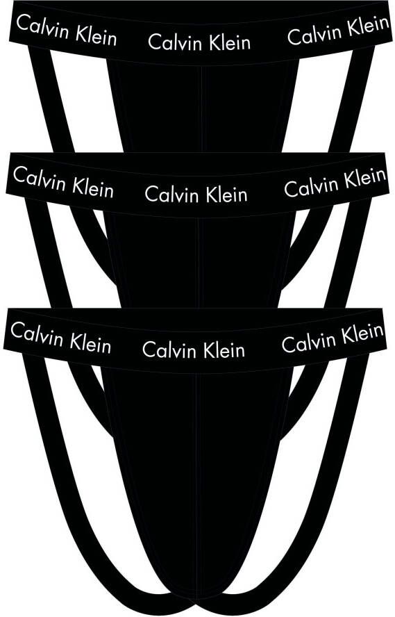 Calvin Klein Slip JOCK STRAP 3PK met -logo op de elastische band (Set van 3)