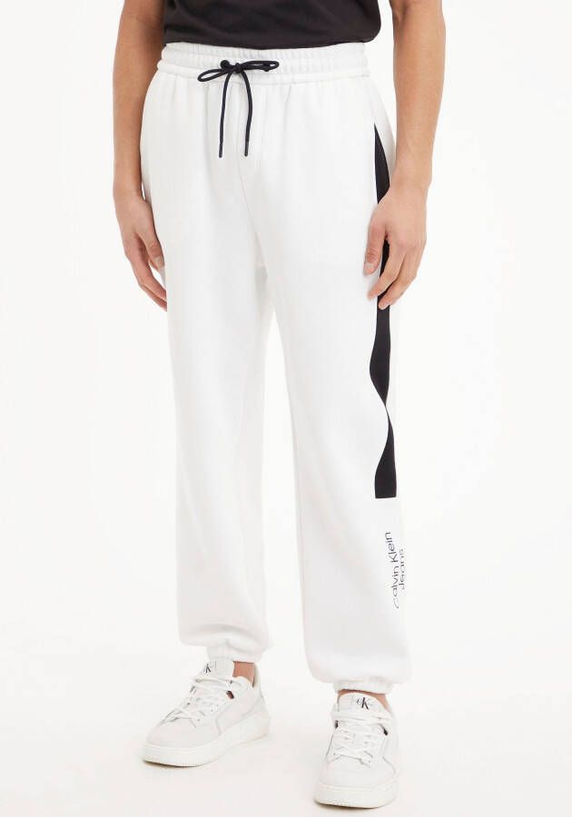 Calvin Klein Sportieve Witte Katoenen Jeans met Elastische Taille White Heren