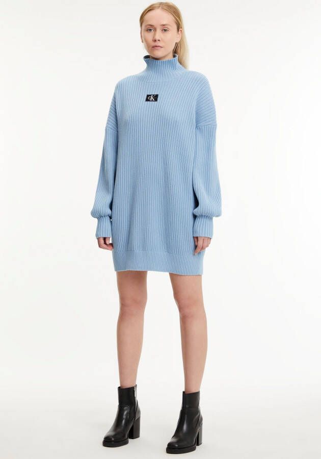 Calvin Klein sweater dress lichtblauw j20j220359 dar Blauw Dames