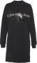 Calvin Klein Sweatjurk GLOSSY MONOGRAM CREW NECK DRESS met grote jeans logoprint - Thumbnail 1