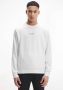 Calvin Klein Heren Sweatshirt met Lange Mouwen in Effen Kleur White Heren - Thumbnail 2