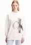 Calvin Klein Comfortabele Oversized Hoodless Sweatshirt Beige Dames - Thumbnail 2