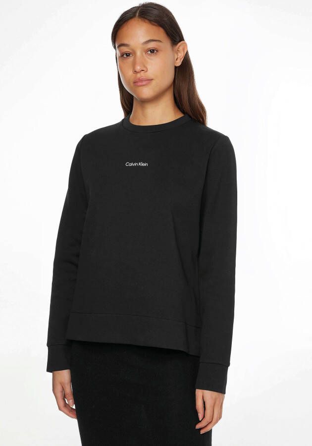 Calvin Klein Sweatshirt MICRO LOGO ESS SWEATSHIRT met logo-opschrift voor