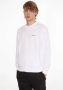 Calvin Klein Heren witte hoodie met micro logo White Heren - Thumbnail 2