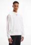 Calvin Klein Witte Crewneck Sweatshirt met Lange Mouwen en Print Logo White Heren - Thumbnail 2