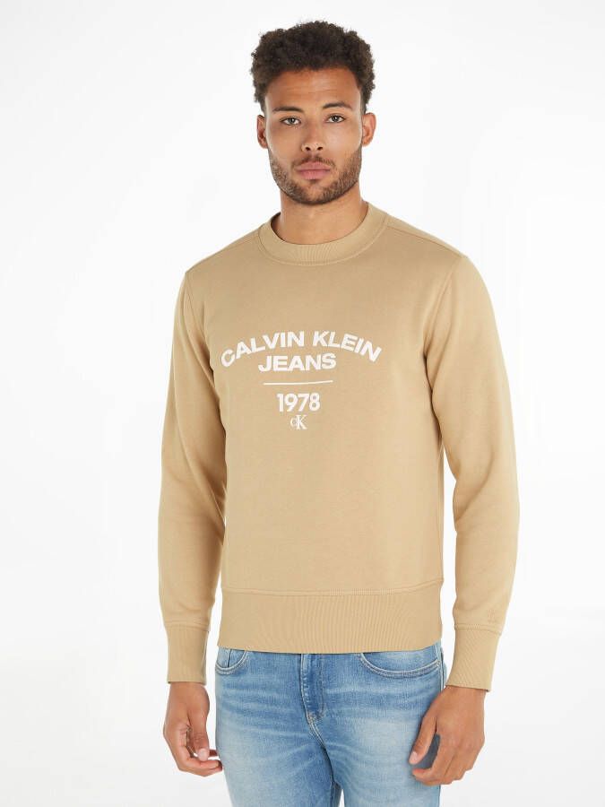 Calvin Klein Sweatshirt VARSITY CURVE CREW NECK
