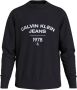Calvin Klein Zwarte Sweatshirt met Print en Lange Mouwen Black Heren - Thumbnail 1