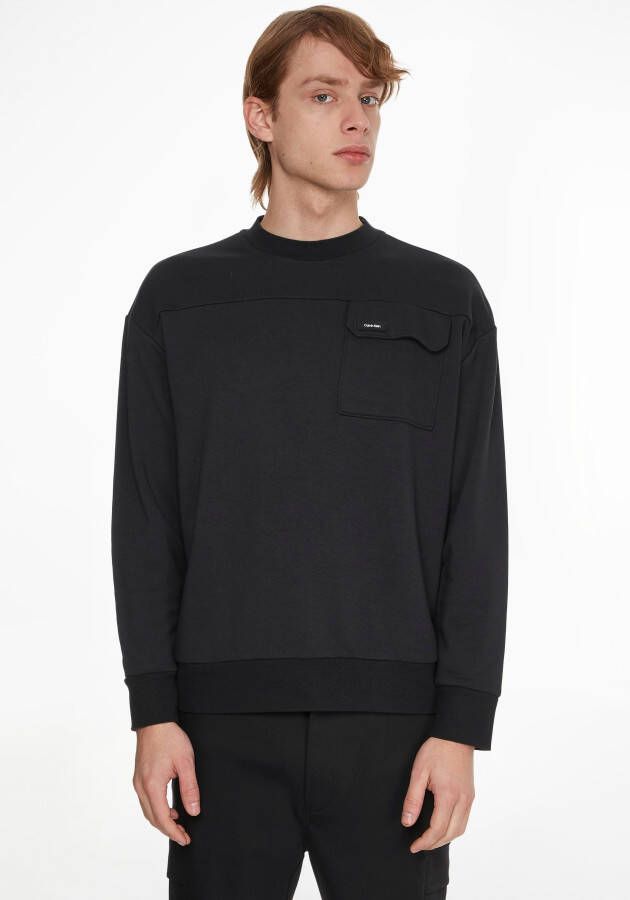 Calvin Klein Heren Sweatshirt Herfst Winter Collectie Black Heren