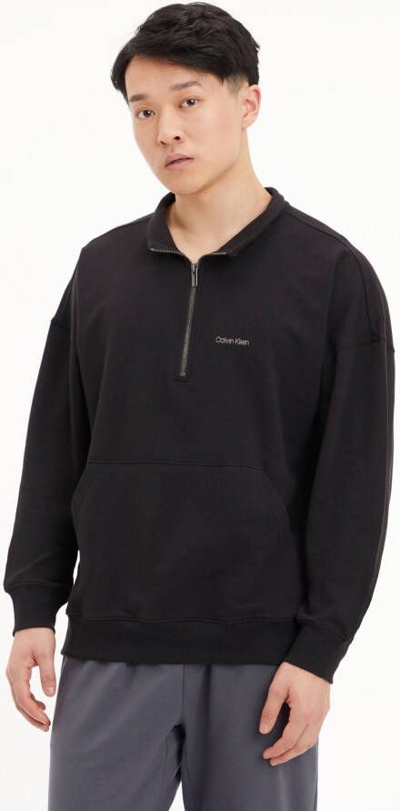 Calvin Klein Underwear Sweatshirt met korte ritssluiting model 'QUARTER ZIP'