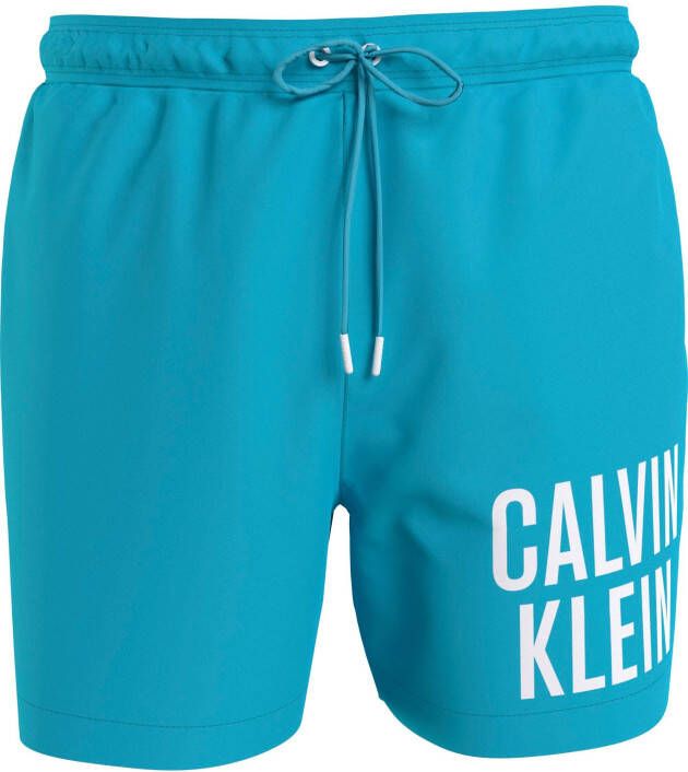 Calvin Klein Blauwe Heren Zwembroek met Zakken Blue Heren