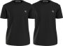 Calvin Klein Jeans T-shirt in effen design model 'MONOGRAM' in een set van 2 stuks - Thumbnail 2