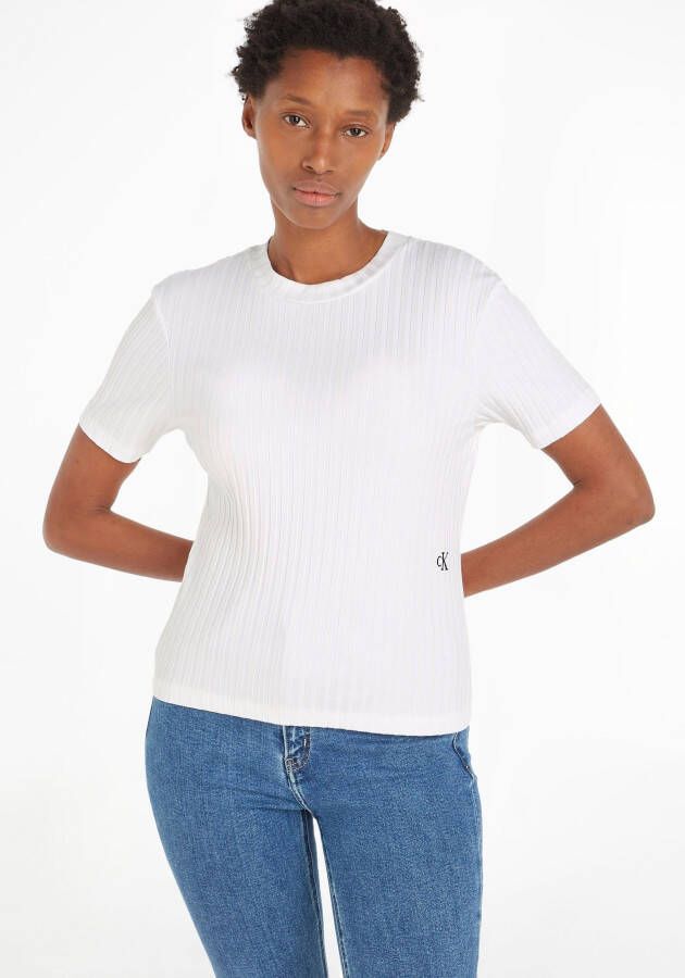 Calvin Klein Jeans T-shirt met structuurmotief