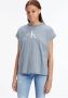 Calvin Klein T-shirt met brede omgeslagen boorden aan de mouwen - Thumbnail 3