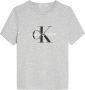 CALVIN KLEIN JEANS T-shirt van biologisch katoen grijs melange - Thumbnail 2