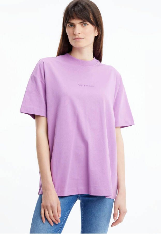 Calvin Klein T-shirt BACK LIGHTBOX CK TEE met hoge ronde hals