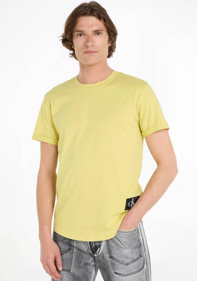 Calvin Klein Jeans T-shirt van katoen met labeldetail model 'BADGE'