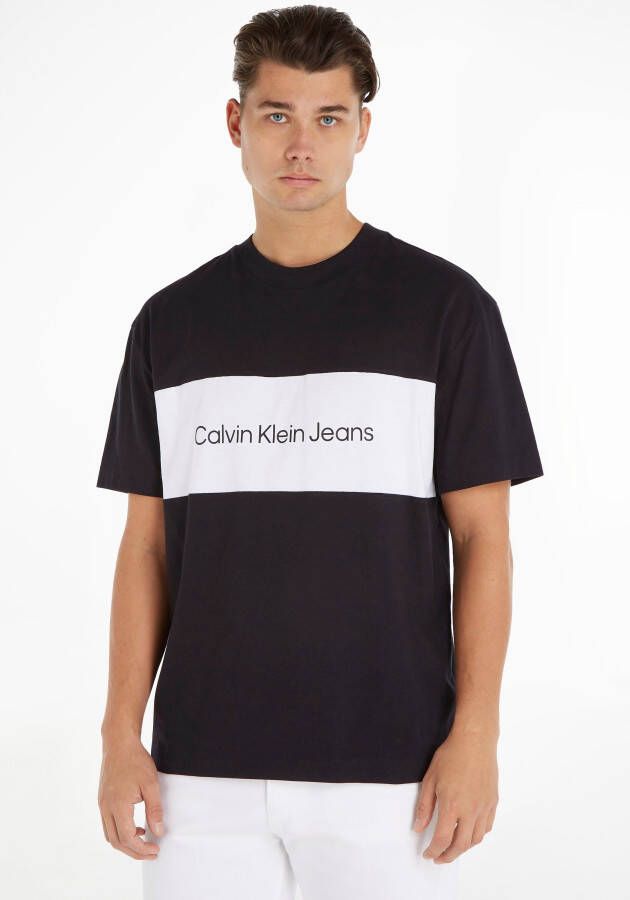 Calvin Klein Jeans Oversized T-shirt met labelprint model 'BLOCKING'