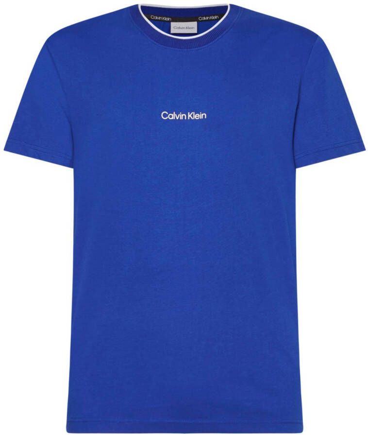 Calvin Klein Heren T-shirt uit de Lente Zomer Collectie K10K107845 Blue Heren