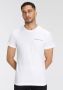 CALVIN KLEIN Heren Polo's & T-shirts Chest Institutional Wit - Thumbnail 2