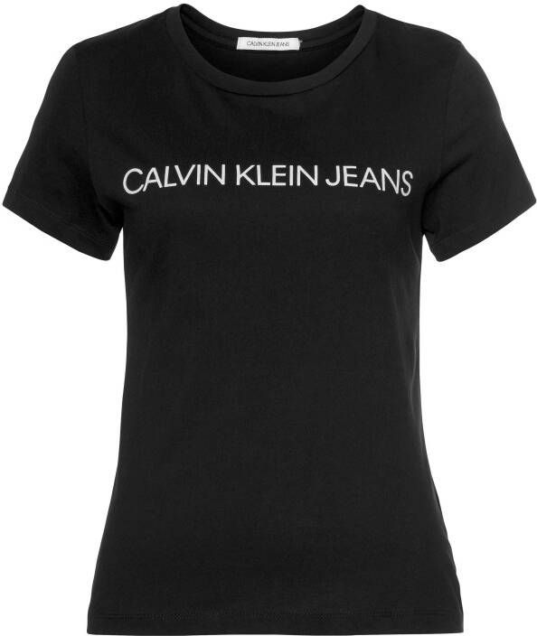 Calvin Klein T-shirt CORE INSTITUTIONAL LOGO SLIM FIT TEE met -logo-opschrift