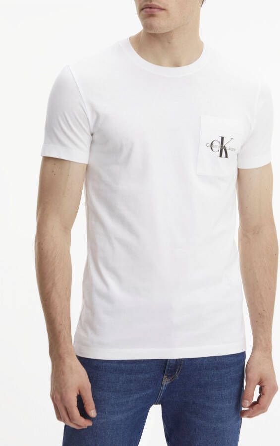 Calvin Klein T-shirt CORE MONOGRAM POCKET SLIM TEE