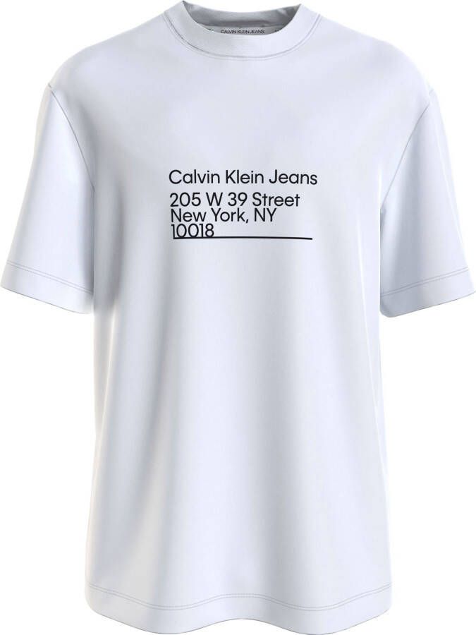 Calvin Klein Jeans CK Adres Logo Tee J30J322514Yaf Wit Heren