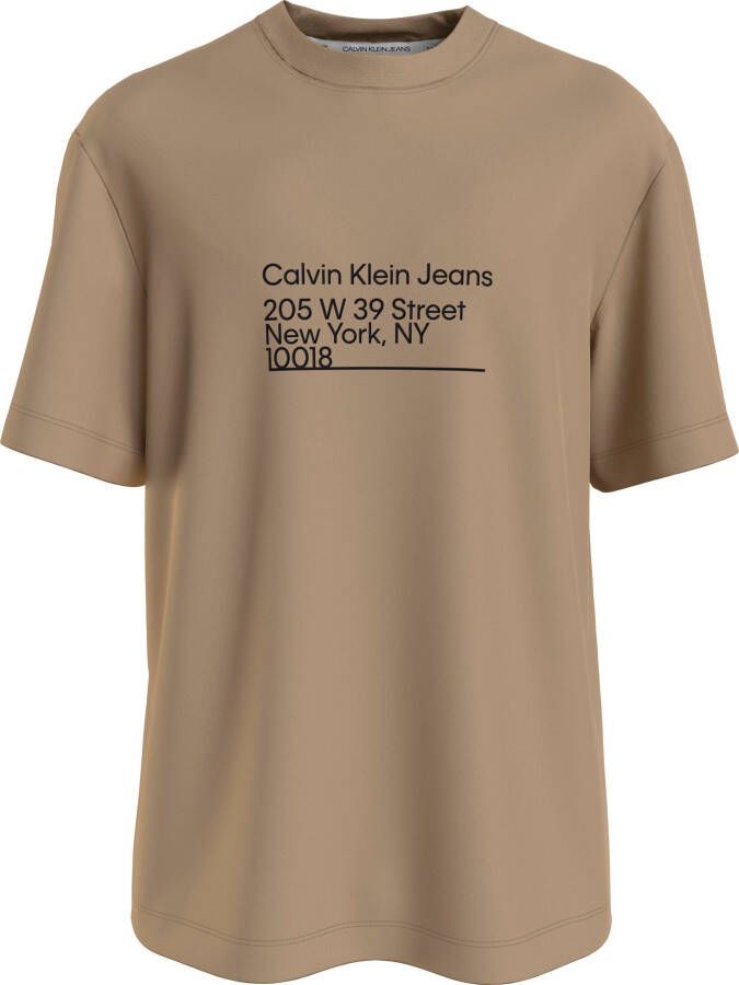 Calvin Klein Jeans CK Adres Logo Tee J30J322514pf2 Beige Heren