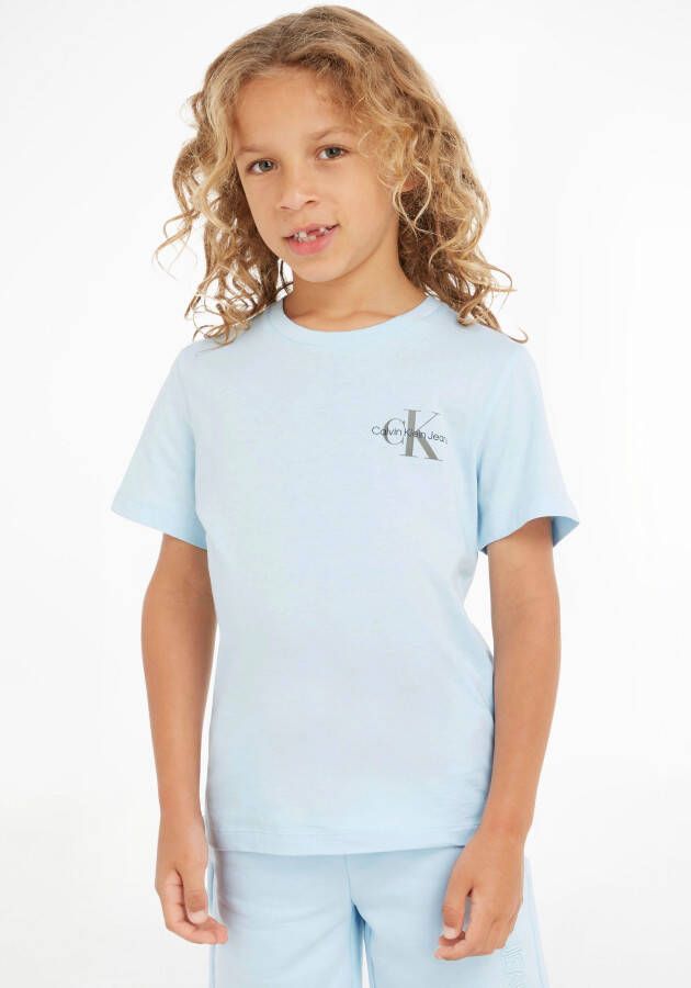 CALVIN KLEIN JEANS T-shirt met biologisch katoen blauw