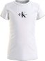 Calvin Klein T-shirt met biologisch katoen wit Logo 140 - Thumbnail 2