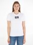 Calvin Klein Jeans Slim Fit T-shirt voor dames White Dames - Thumbnail 2