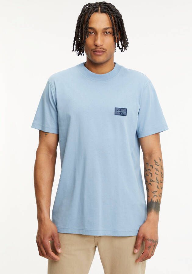 Calvin Klein T-shirts and Polos Clear Blue Blauw Heren