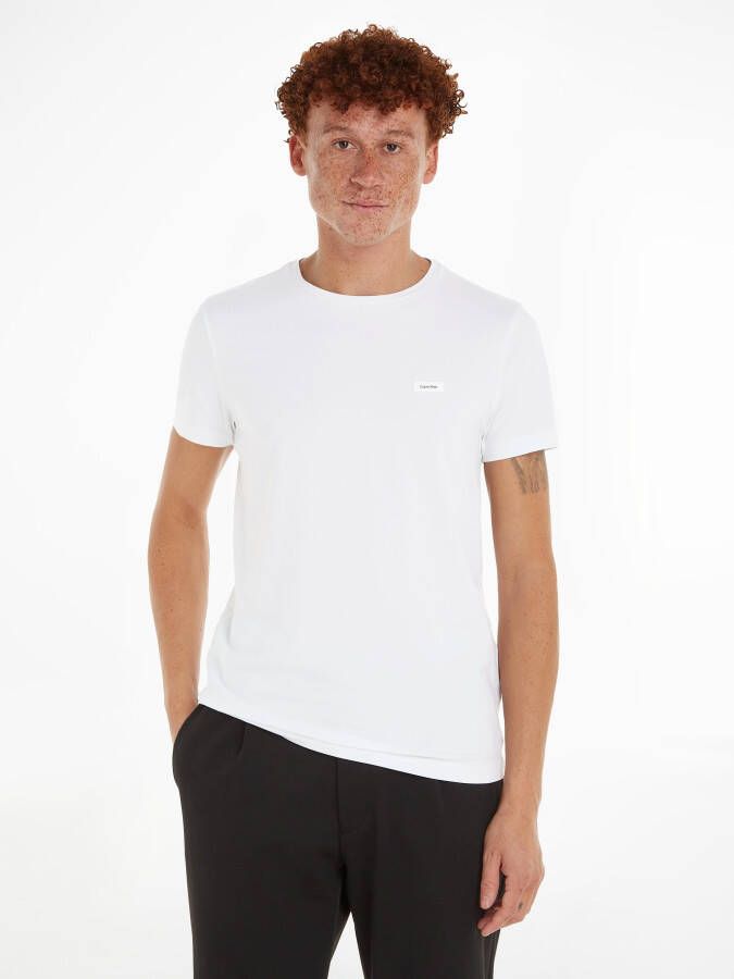 Calvin Klein Regeneratieve Katoenen T-shirts en Polos White Heren