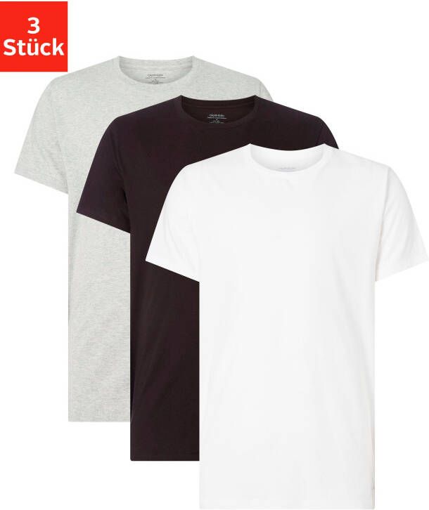 Calvin Klein Underwear T-shirt met stretch in een set van 3 stuks