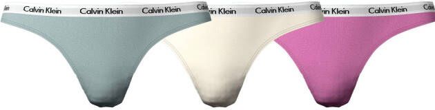Calvin Klein T-string THONG 3PK (FF) (3 stuks Set van 3)