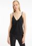 Calvin Klein Zwart mouwloos topje met zijsplit Black Dames - Thumbnail 1