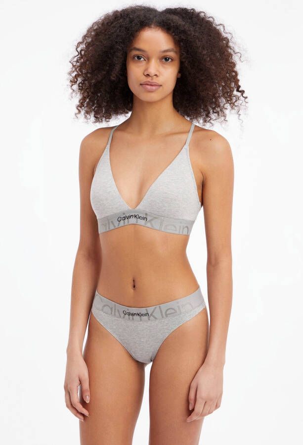 Calvin Klein Underwear Bustier met labelstitching model 'TRIANGLE'