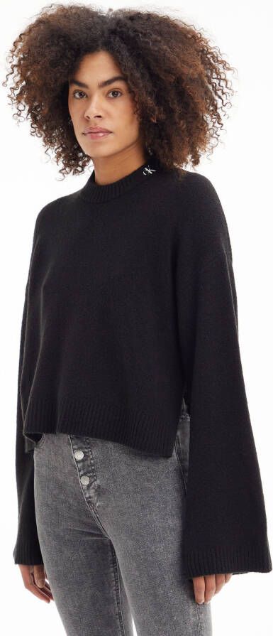 Calvin Klein Trui met ronde hals FLUFFY WIDE OPEN SLEEVES SWEATER