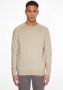 Calvin Klein Heren Trui met Lange Mouwen en Ronde Hals van Kasjmiermix Beige Heren - Thumbnail 2