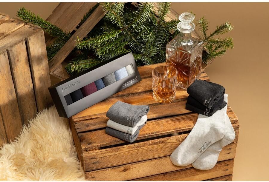 Camano Lange sokken Comfort in lange vorm met geschenkdoos (7 paar) - Foto 2