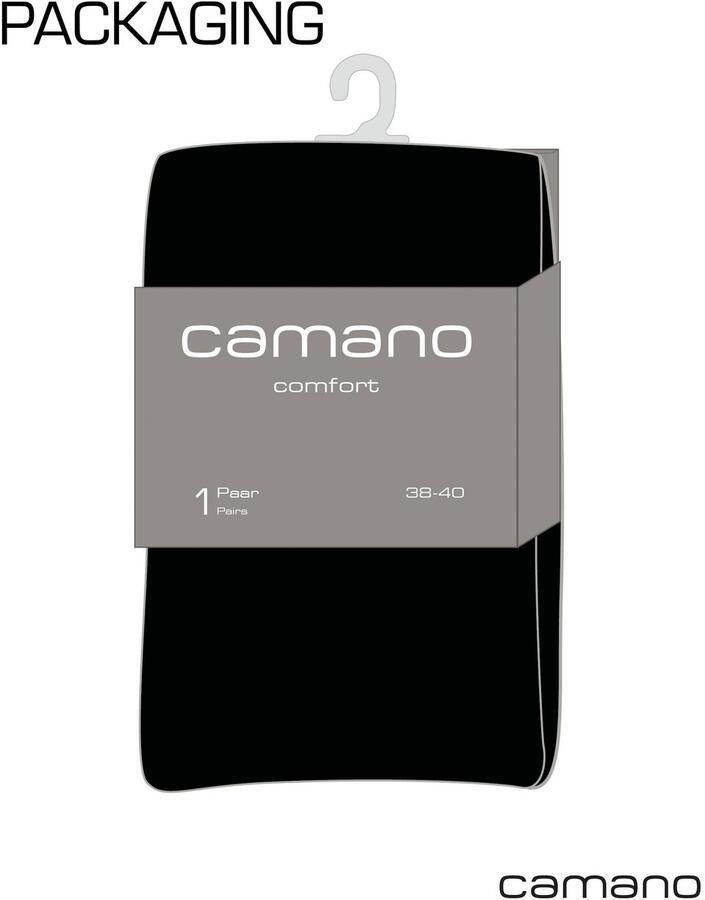 Camano Maillot Comfort Thermo warme & transparante panty 120DEN comfort katoen kruis (1-pack)