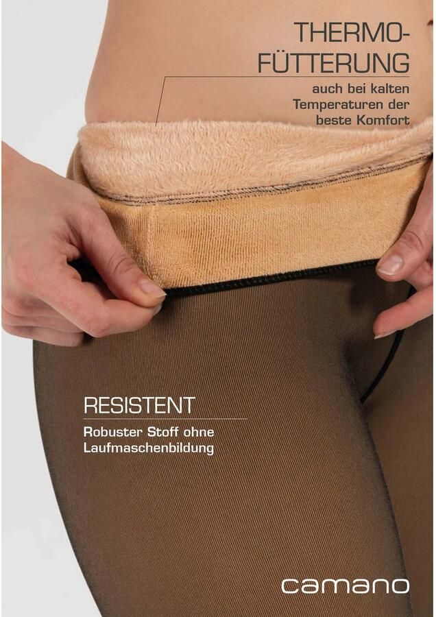 Camano Maillot Comfort Thermo warme & transparante panty 120DEN comfort katoen kruis (1-pack) - Foto 4