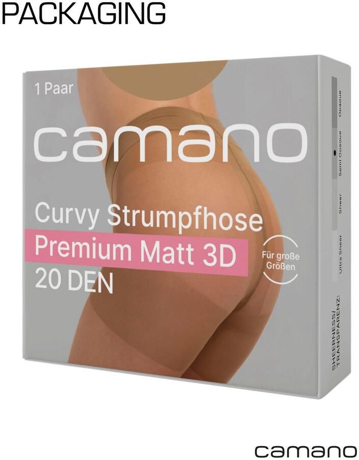 Ca o Panty Fine curvy met naadloze taille-afsluiting (1 stuk) - Foto 3